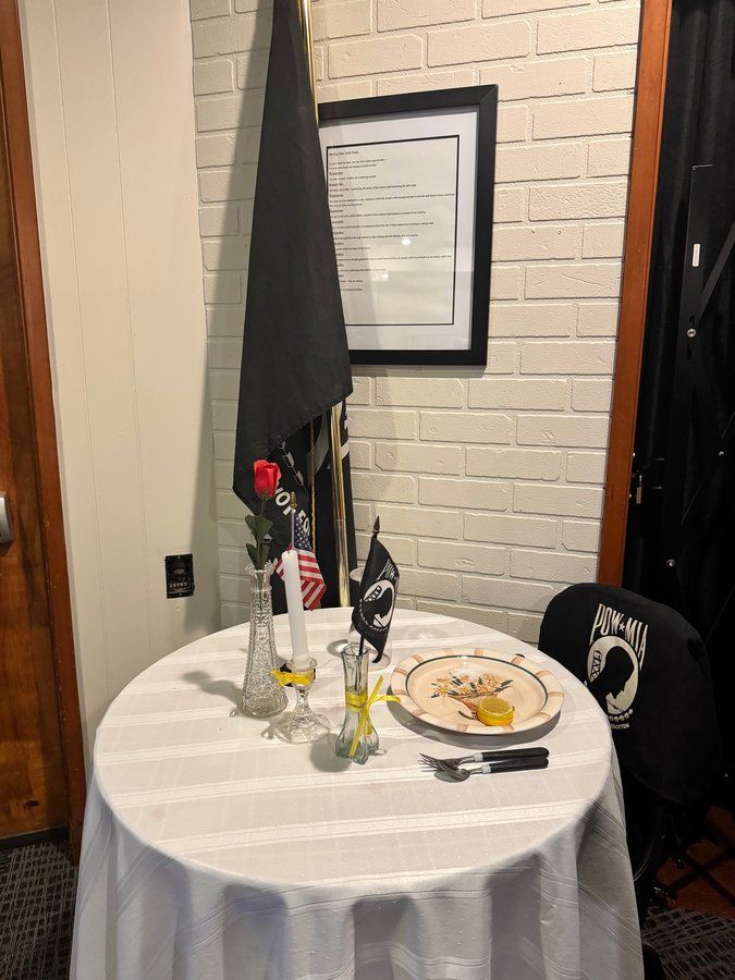 POW/MIA Missing Man remembrance table
